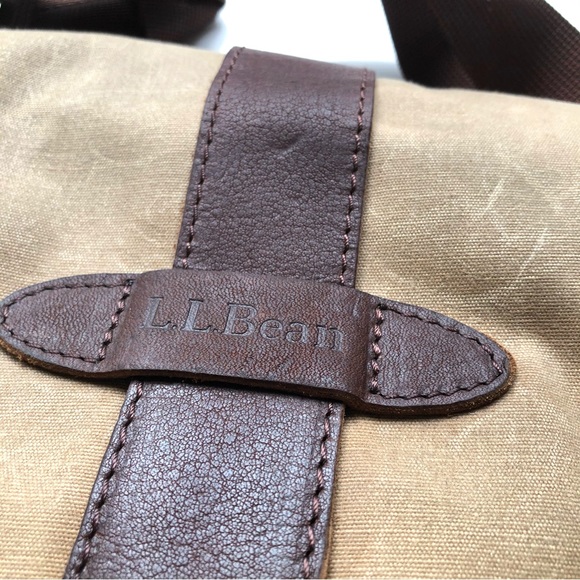 L.L. Bean Bags Ll Bean Vintage Small Crossbody Waxed Canvas Travel Messenger Bag Poshmark